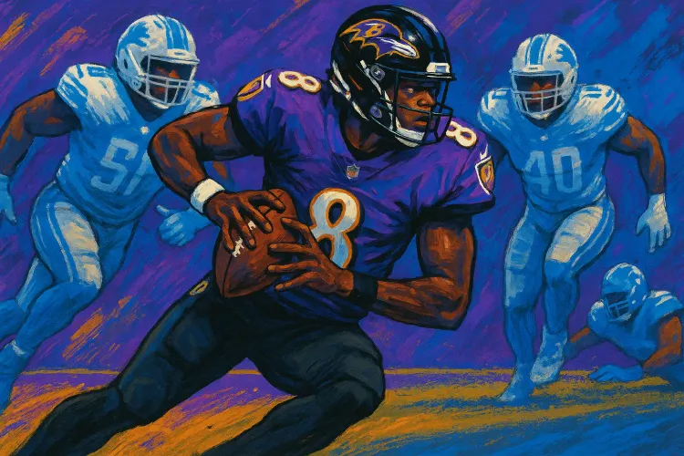 Ravens Struggle Again: Jackson's Efforts Aren't Enough in Loss to Lions