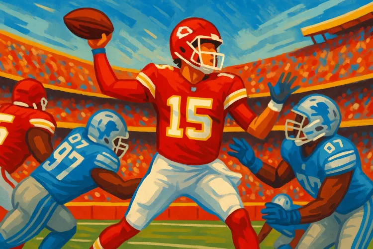 Patrick Mahomes Shines Bright: Chiefs' QB Achieves Milestone in Dominating Win Over Lions