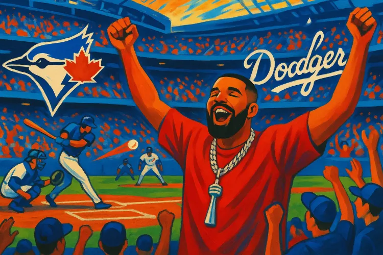 Drake Lights Up Game 1 of World Series as Blue Jays Face Dodgers