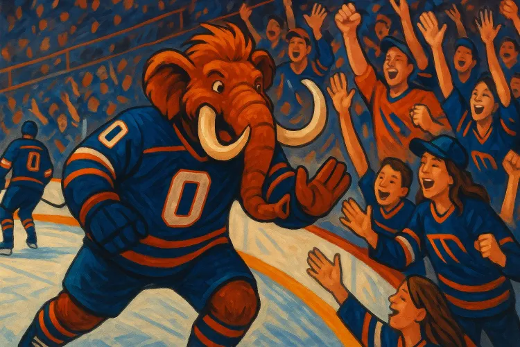 Meet Tusky: The Utah Mammoth's New Mascot Boosting Team Spirit in Historic NHL Start