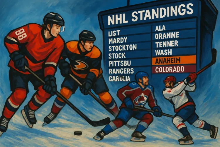 NHL Season Update: Surprising Standings and Standout Performers One Month In