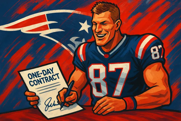 Rob Gronkowski Signs One-Day Contract to Retire as a New England Patriot