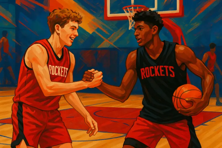 Amen Thompson Urges Reed Sheppard to Step Up Shooting Game for Rockets