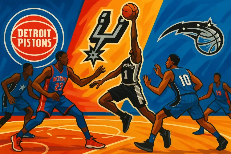 NBA Season Surprises: Pistons Dominate, Spurs Shine, Magic Struggle