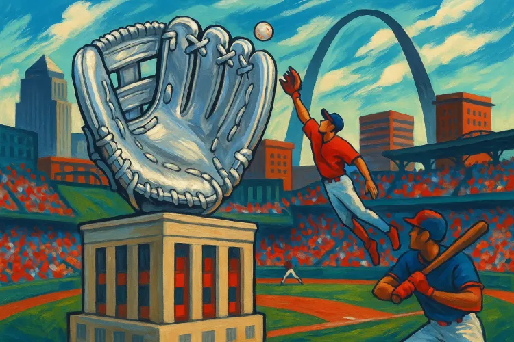 Baseball's Finest Honored with Monumental Platinum Glove at Rawlings HQ