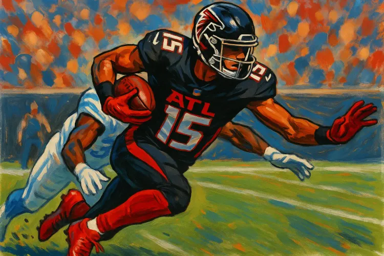 Falcons' Drake London Likely Out for Clash Against Jets Due to Knee Injury