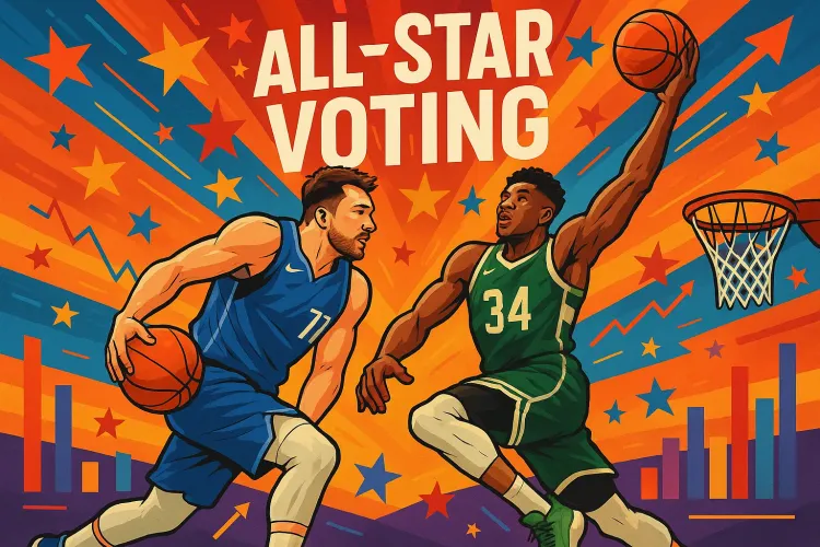 Dončić and Antetokounmpo Lead All-Star Voting; James Struggles