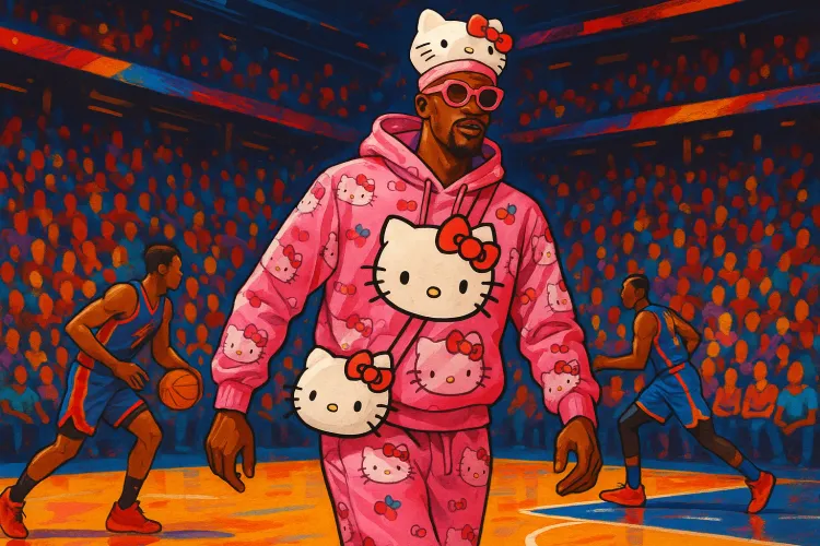 Jimmy Butler Embraces Hello Kitty Theme at Warriors-Bucks Game