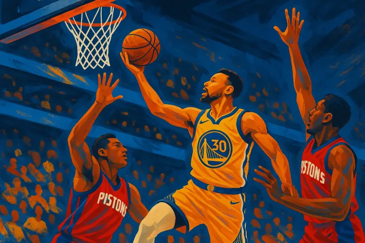 Curry's Status Uncertain After Knee Injury vs. Pistons