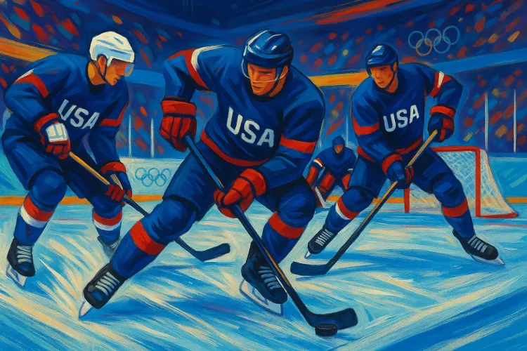 USA Men's Hockey Team Aims for Gold Against Denmark in Olympics