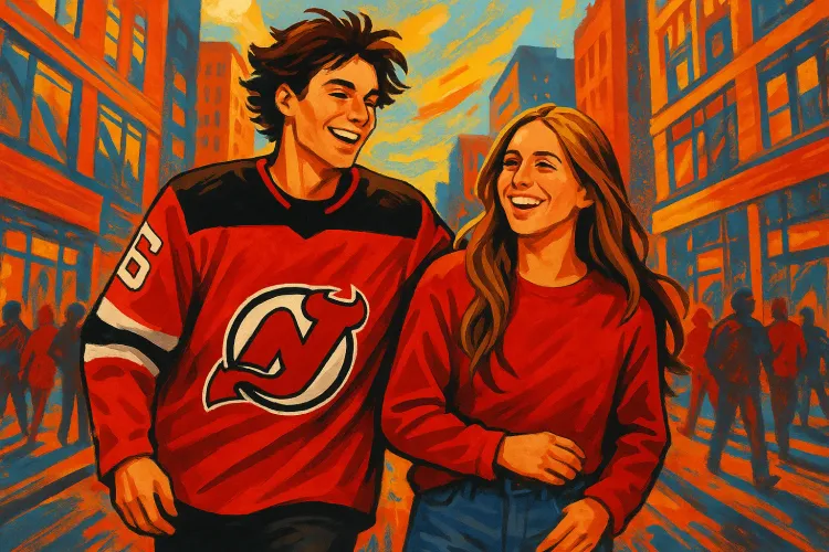Devils' Jack Hughes and Singer Tate McRae Are Officially Dating