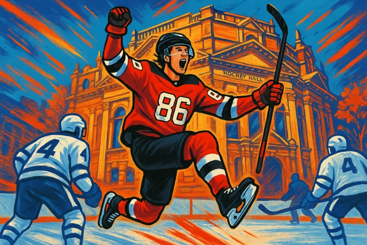 Jack Hughes Reflects on Olympic Puck's Journey to Hockey Hall of