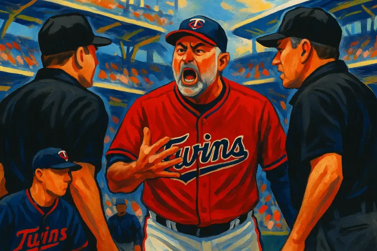 Twins’ Manager Derek Shelton Ejected in Historic Challenge