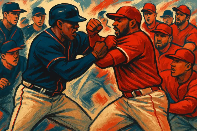 Braves Beat Angels 7-2 but Brawl Between Soler and López Steals