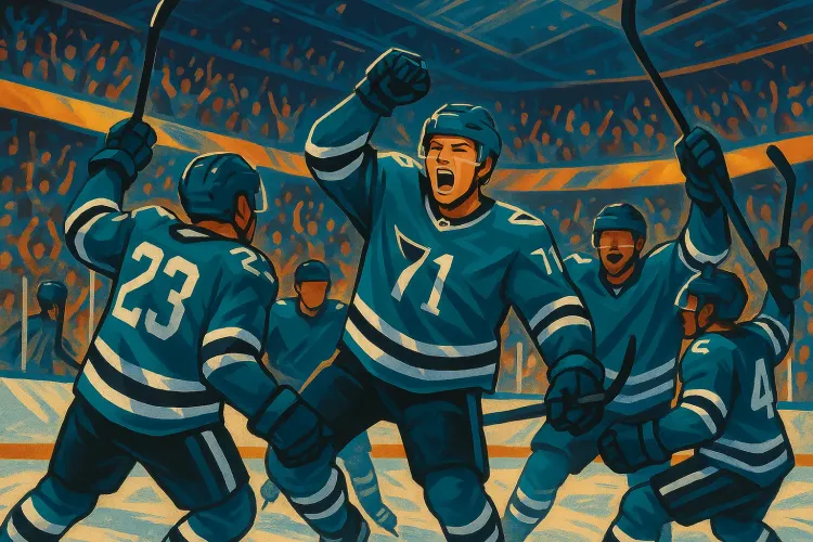 Teen Hockey Phenom Celebrini Shines as NHL Playoff Race Heats Up