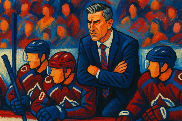 Avalanche Head Coach Jared Bednar Out After Injury from Puck Hit