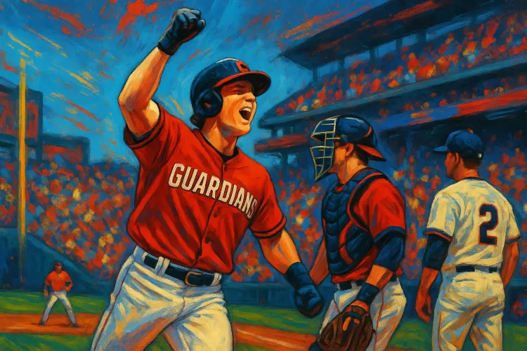 Travis Bazzana Hits First MLB Home Run for Cleveland Guardians