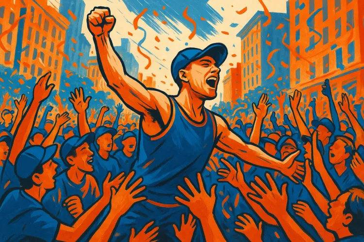 Tyler Kolek Gains Attention at Knicks Championship Parade
