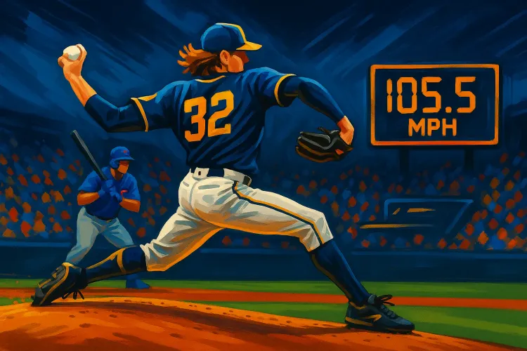Brewers' Misiorowski Hits 105.5 MPH, Among Fastest in MLB History