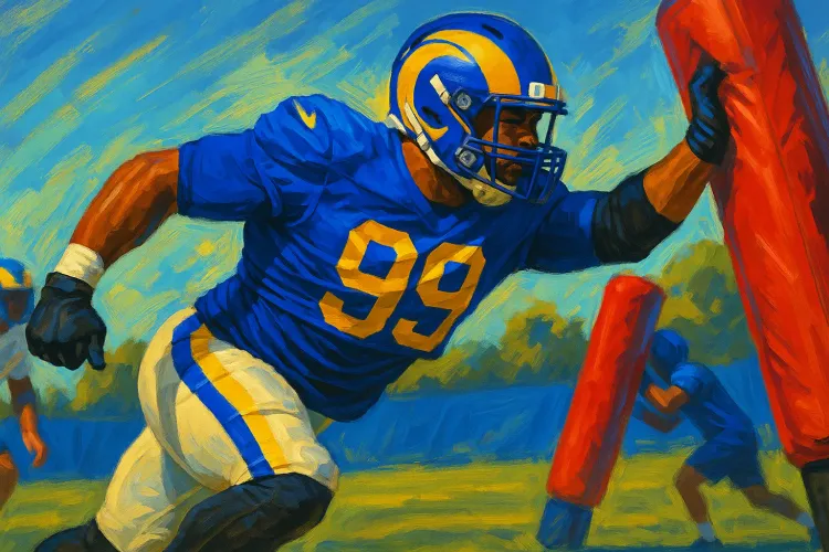Aaron Donald Returns for Another Tryout with Los Angeles Rams