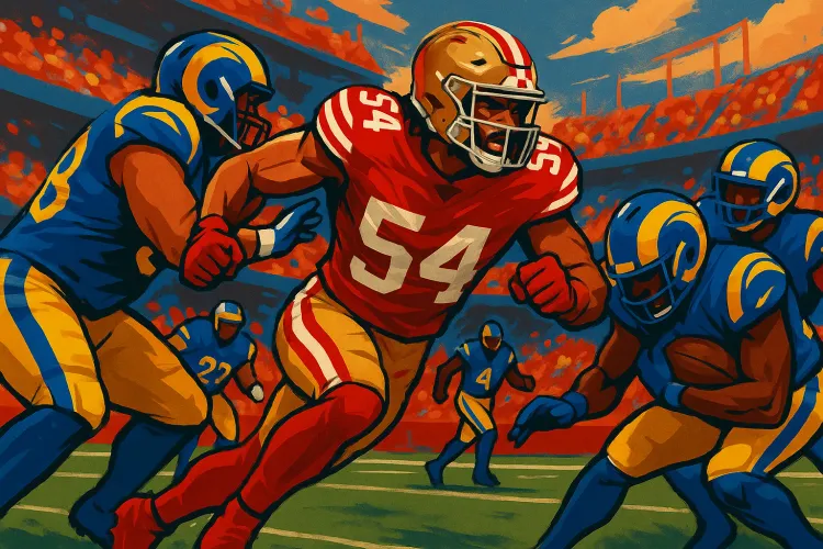 Fred Warner Dominates as 49ers Overpower Rams in Melbourne Match