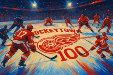 Detroit Red Wings Unveil Iconic Center-Ice Logo to Celebrate Centennial Season