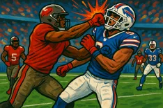 Controversial Ejection: Buccaneers Rookie Shilo Sanders Tossed for Punching Bills' Zach Davidson