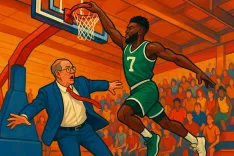 Jaylen Brown Dunks Over Principal in Fun High School Reunion