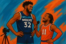 Karl-Anthony Towns’ Media Day Photoshop Sparks Buzz Among Knicks Fans