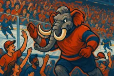 Utah Mammoth Debut New Mascot Tusky at Home Opener Against Calgary Flames