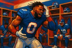 Frustration Boils Over: Giants' Brian Burns Reacts to Devastating Loss Against Broncos