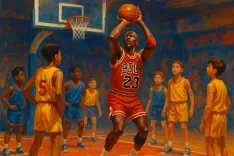 Michael Jordan Faces Nerves in Rare Free-Throw Attempt Amid Nostalgia