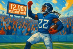 Derrick Henry Enters Elite Rushing Club with 12,000 Yards Against Dolphins