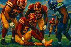 Jayden Daniels Faces Injury Setback in Commanders' Clash Against Seahawks