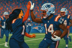 Cardi B Joins Patriots Owner at Thrilling Victory Over Falcons as Stefon Diggs Shines