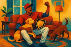 Aaron Judge Celebrates AL MVP Win as His Dogs Stay Unfazed