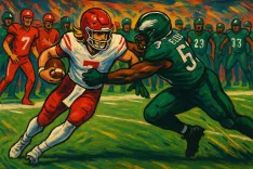 Jaxson Dart Takes Big Hit in Preseason Clash with Patriots