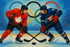 Canada Tops USA for No. 1 Seed in Men's Hockey Knockout Round