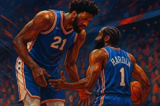 Embiid and Harden's Tense Reunion Sparks Fan Curiosity