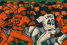 Soler and López Suspended Following Braves-Angels Brawl