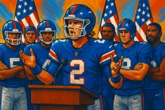 Giants QB Jaxson Dart Addresses Trump Introduction at OTAs