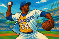 Myles Garrett Honors Kobe Bryant with First Pitch at Dodgers Game