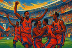 Knicks Celebrate NBA Title at World Cup Match: France vs. Senegal