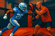 Jahmyr Gibbs Elevates Training with MMA Techniques Ahead of
