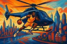 LeBron James Commutes to Sixers Games by Helicopter for New